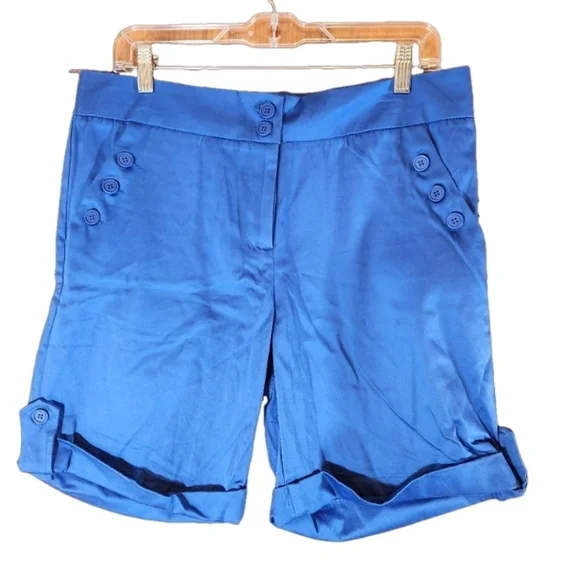 2 pairs of Bella Rose Shorts, size 10, Royal and Khaki - Picture 1 of 7